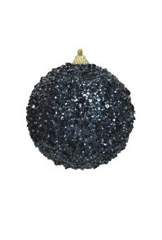 Athome Pavloudakis - Χριστουγεννιάτικη συνθετική μπάλα αφρού μπλέ της νύχτας 12 cm