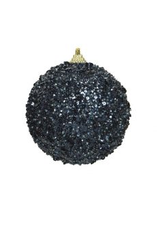 Athome Pavloudakis - Χριστουγεννιάτικη συνθετική μπάλα αφρού μπλέ της νύχτας 10 cm