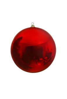 Athome Pavloudakis - Χριστουγεννιάτικη συνθετική γυαλιστερή κόκκινη μπάλα (40 cm)