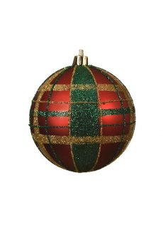 Athome Pavloudakis - Χριστουγεννιάτικη συνθετική ματ κόκκινη μπάλα 8 cm