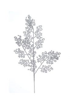 Athome Pavloudakis - Χριστουγεννιάτικο ασημί συνθετικό κλαρί 76 cm