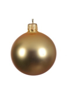 Athome Pavloudakis - Χριστουγεννιάτικη γυάλινη χρυσή μπάλα ματ 8 cm