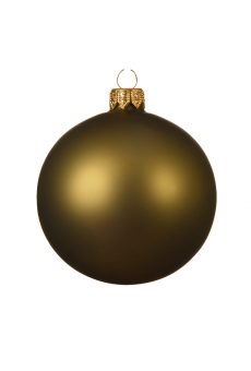 Athome Pavloudakis - Χριστουγεννιάτικη γυάλινη πράσινη ματ μπάλα (15 cm)