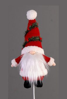 Athome Pavloudakis - Χριστουγεννιάτικο διακοσμητικό συνθετικό κλαρί νάνος gnome (81 cm)