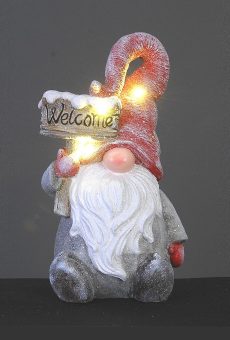 Athome Pavloudakis - Χριστουγεννιάτικο διακοσμητικό γκρι νάνος (LED