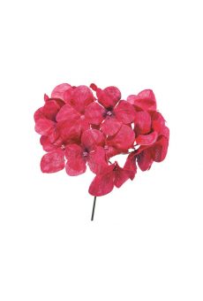 Athome Pavloudakis - Χριστουγεννιάτικο ροζ βελούδινο λουλούδι 19 cm
