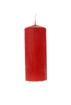 Athome Pavloudakis - Χριστουγεννιάτικο κόκκινο κυλινδρικό κερί 7x18 cm