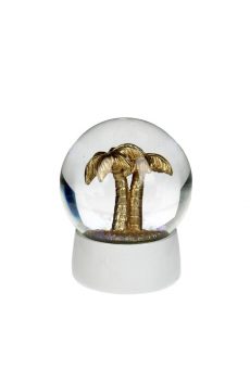 Athome Pavloudakis - Χριστουγεννιάτικη νερόμπαλα με χρυσό φοίνικα 7 cm