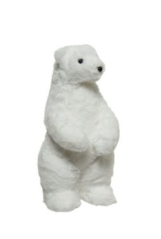 Athome Pavloudakis - Χριστουγεννιάτικη διακοσμητική φιγούρα λευκή πολική αρκούδα 30x20x23 cm