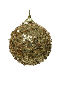 Athome Pavloudakis - Χριστουγεννιάτικη συνθετική χρυσή μπάλα αφρού  8 cm
