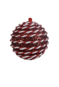 Athome Pavloudakis - Χριστουγεννιάτικη ζαχαρωτή μπάλα αφρού 8 cm