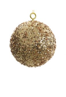 Athome Pavloudakis - Χριστουγεννιάτικη μπάλα αφρού με χρυσές πούλιες 14 cm