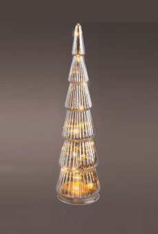 Athome Pavloudakis - Χριστουγεννιάτικο διακοσμητικό διάφανο φωτεινό δενδράκι (LED