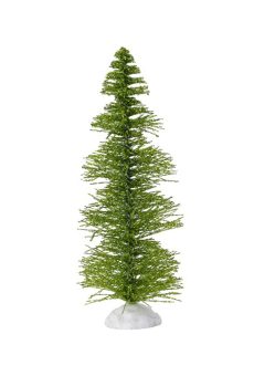 Athome Pavloudakis - Χριστουγεννιάτικο συνθετικό πράσινο δενδράκι με γκλιτερ (μινιατούρα) (9 π 9 υ 23 cm)