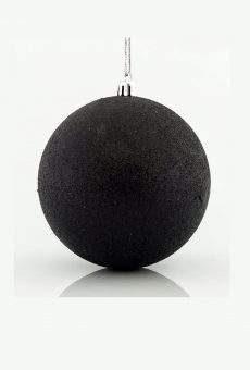 Athome Pavloudakis - Χριστουγεννιάτικη πλαστική μπάλα μαύρο 10 cm