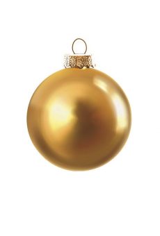 Athome Pavloudakis - Χριστουγεννιάτικη γυάλινη μπάλα χρυσή γυαλιστερή 8 cm