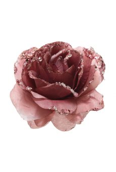 Athome Pavloudakis - Χριστουγεννιάτικο συνθετικό ροζ τριαντάφυλλο