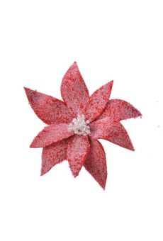 Athome Pavloudakis - Χριστουγεννιάτικο κόκκινο χριστουγέννων συνθετικό λουλούδι πουανσέτια 29x6 cm