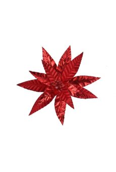 Athome Pavloudakis - Χριστουγεννιάτικο κόκκινο χριστουγέννων συνθετικό λουλούδι 30x5 cm