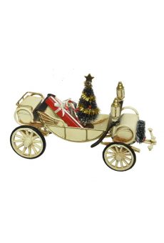 Athome Pavloudakis - Χριστουγεννιάτικη διακοσμητική άμαξα με δώρα 20x9x12 cm