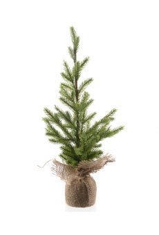 Athome Pavloudakis - Χριστουγεννιάτικο διακοσμητικό πράσινο δεντράκι έλατο σε πουγκί 50 cm