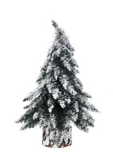 Athome Pavloudakis - Χριστουγεννιάτικο διακοσμητικό πράσινο παγωμένο δεντράκι με βάση 40x40 cm