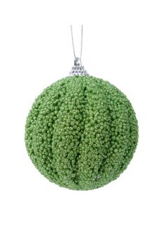Athome Pavloudakis - Χριστουγεννιάτικη συνθετική πράσινη μπάλα αφρού 8 cm