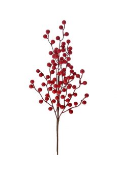 Athome Pavloudakis - Χριστουγεννιάτικο κόκκινο συνθετικό κλαρί μπέρι 60 cm