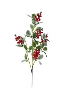 Athome Pavloudakis - Χριστουγεννιάτικο κόκκινο συνθετικό κλαρί μπέρι γκυ 86 cm