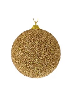 Athome Pavloudakis - Χριστουγεννιάτικη συνθετική χρυσή μπάλα αφρού 8 cm Σετ 6τμχ