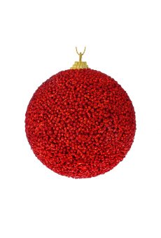 Athome Pavloudakis - Χριστουγεννιάτικη συνθετική κόκκινη μπάλα αφρού 8 cm Σετ 6τμχ