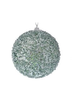 Athome Pavloudakis - Χριστουγεννιάτικη μπάλα αφρού πράσινο ευκαλύπτου Σετ 4τμχ (10 cm)