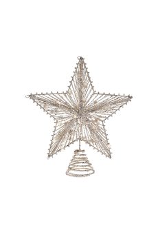 Athome Pavloudakis - Χριστουγεννιάτικο διακοσμητικό σαμπανί συνθετικό αστέρι για δέντρο (25x30 cm)