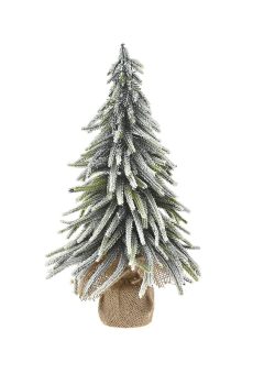 Athome Pavloudakis - Χριστουγεννιάτικο πράσινο χιονισμένο δενδράκι σε πουγκί (P.E.) (45 cm)