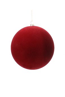 Athome Pavloudakis - Χριστουγεννιάτικη συνθετική μπορντό βελουτε μπάλα 10 cm