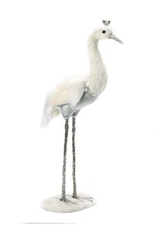 Athome Pavloudakis - Χριστουγεννιάτικη διακοσμητική φιγούρα λευκό πουλί 55 cm