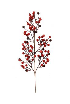 Athome Pavloudakis - Χριστουγεννιάτικο κόκκινο συνθετικό κλαρί μπέρι 75 cm
