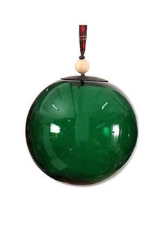 Athome Pavloudakis - Χριστουγεννιάτικη γυάλινη μπάλα πράσινη 10 cm μονόχρωμη