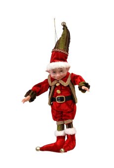 Athome Pavloudakis - Χριστουγεννιάτικο διακοσμητικό μπορντώ ξωτικό 30 cm