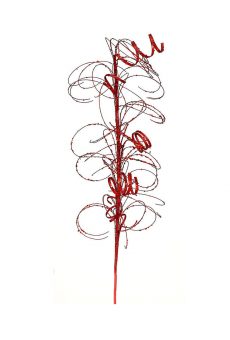 Athome Pavloudakis - Χριστουγεννιάτικο κόκκινο συνθετικό κλαρί 81 cm