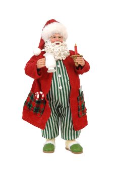 Athome Pavloudakis - Χριστουγεννιάτικος διακοσμητικός Αγ. Βασίλης με πιτζάμες (25 cm)