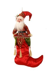 Athome Pavloudakis - Χριστουγεννιάτικο διακοσμητικό κόκκινο ξωτικό σε μπότα 50 cm
