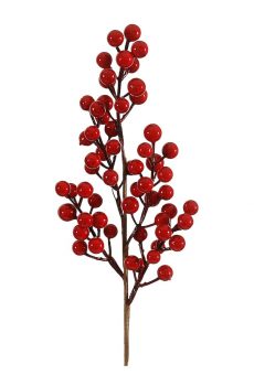 Athome Pavloudakis - Χριστουγεννιάτικο κόκκινο συνθετικό κλαρί μπέρι 56 cm