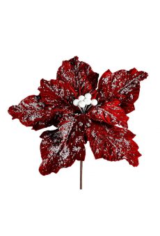 Athome Pavloudakis - Χριστουγεννιάτικο κόκκινο συνθετικό λουλούδι πουανσέτια 98 cm