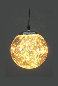 Athome Pavloudakis - Χριστουγεννιάτικο διακοσμητικό διάφανη μπάλα 800 LED θερμό λευκό (25 cm)