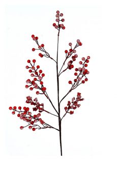 Athome Pavloudakis - Χριστουγεννιάτικο συνθετικό κλαδί με κόκκινα berries 55 cm